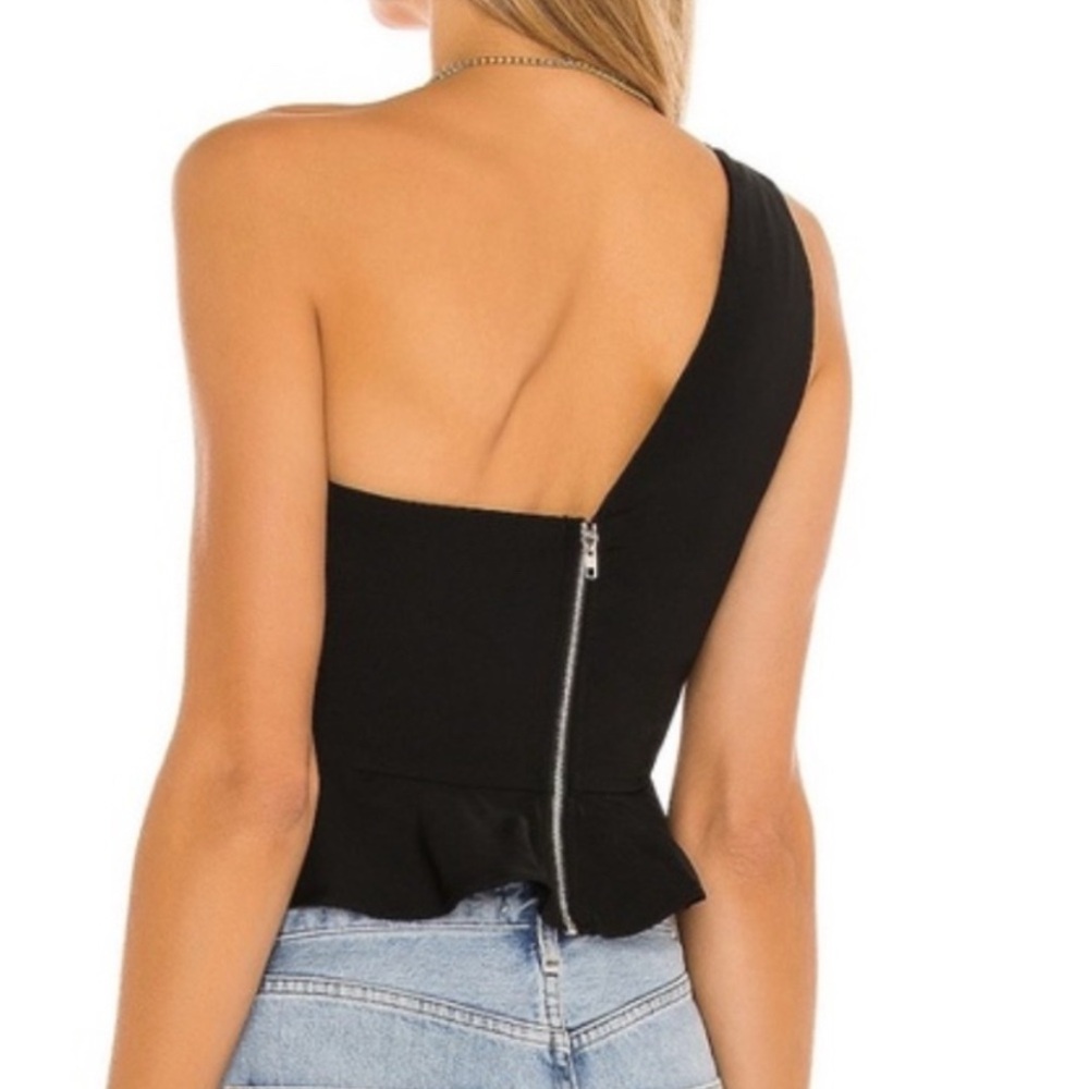 Superdown Karlie black one shoulder top - Picture 6 of 6